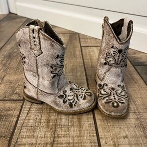 Roper Kids Silver Western Boots
